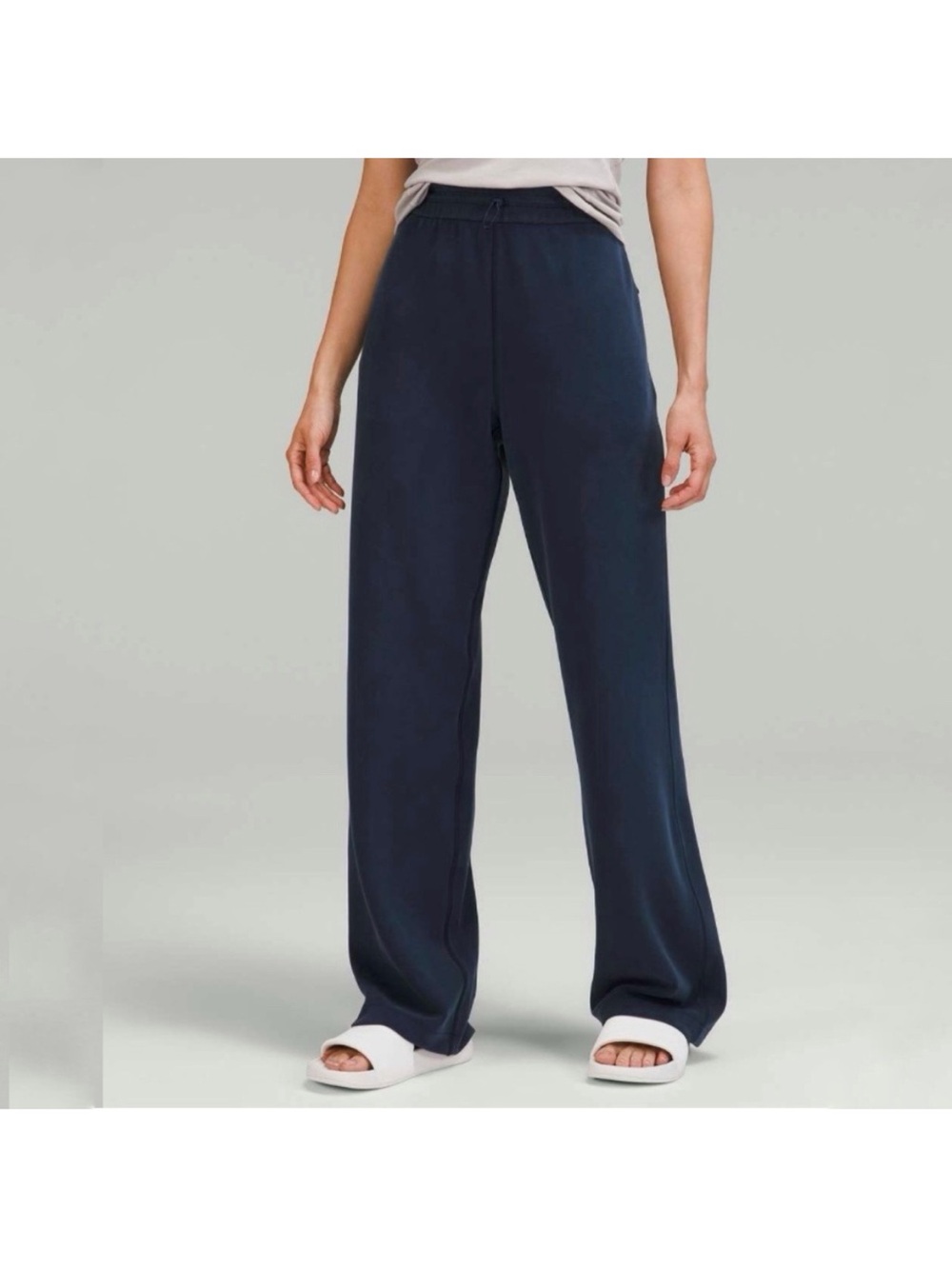 Lululemon Softstreme High-Rise Pant True Navy Pockets Straight Leg Gym 2022-4